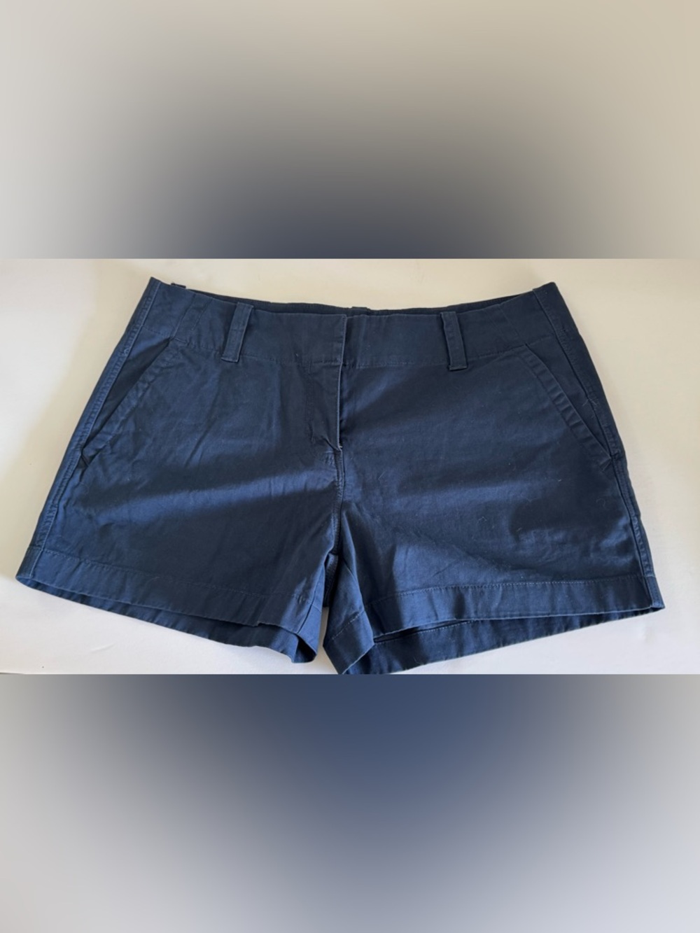 Vineyard Vines Navy Cotton Blend Shorts with Pink Whale Logo